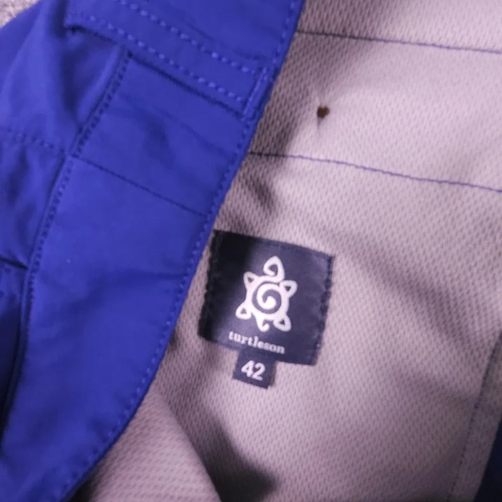 Turtleson Shorts Mens 42 Blue Chino Golf Dadcore Athleisure Preppy